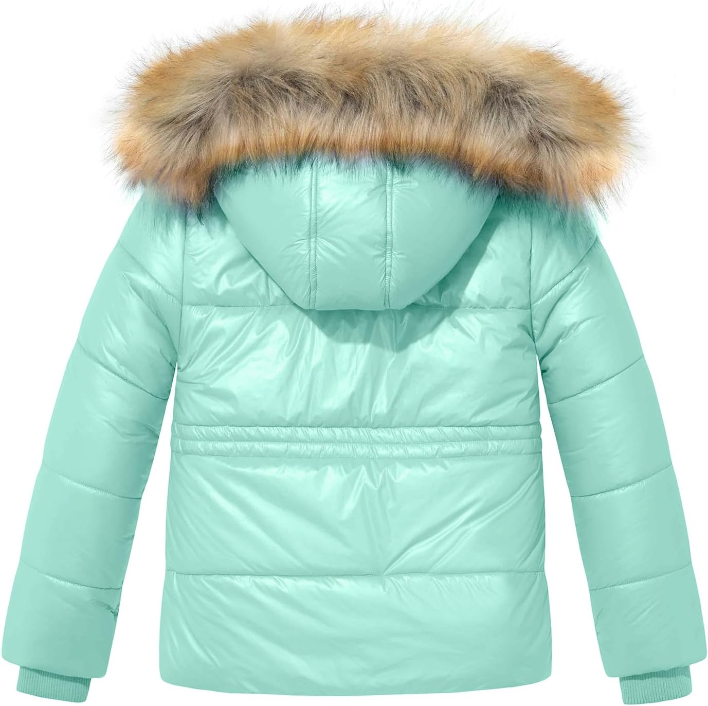 Garemcy Girls Metallic Winter Coat Warm Waterproof Cozy
