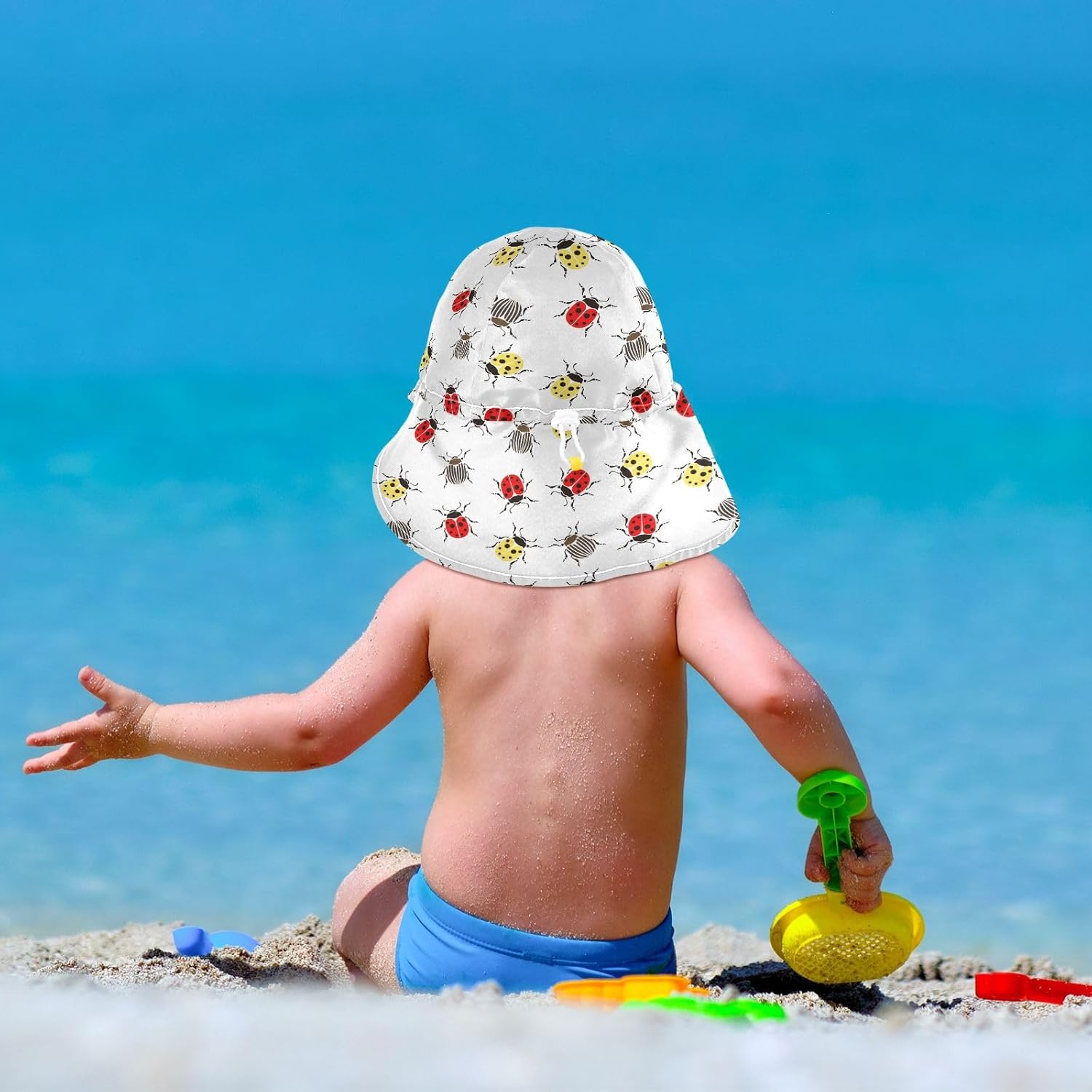 Pigsaly Beetle Ladybug Insects Toddler Sun Hat