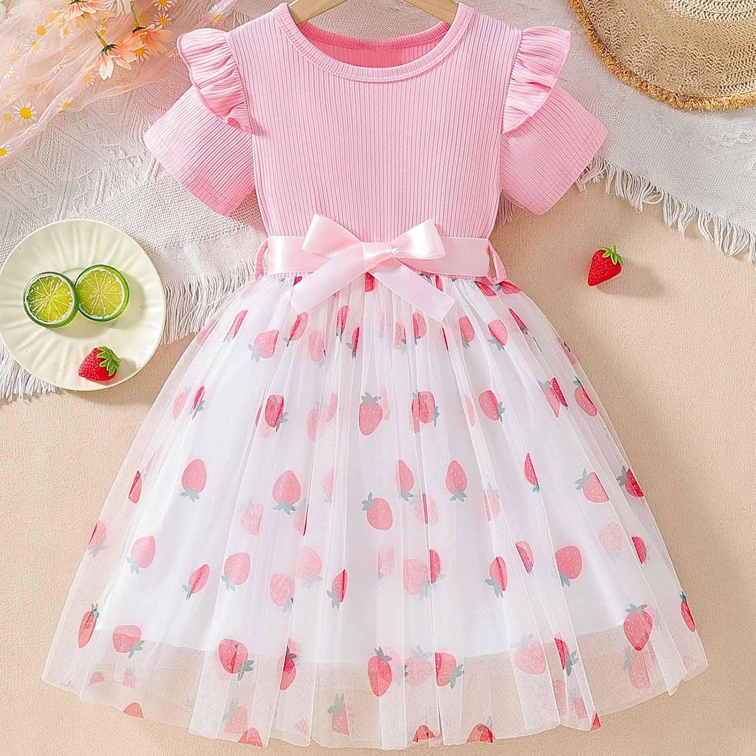 Girls Ruffle Tutu Dress for Toddler Princess Party