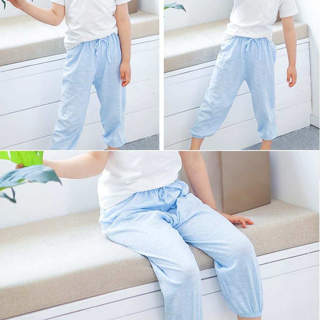 PAUBOLI Baby Long Bloomers Cute Layer Design Soft Lightweight