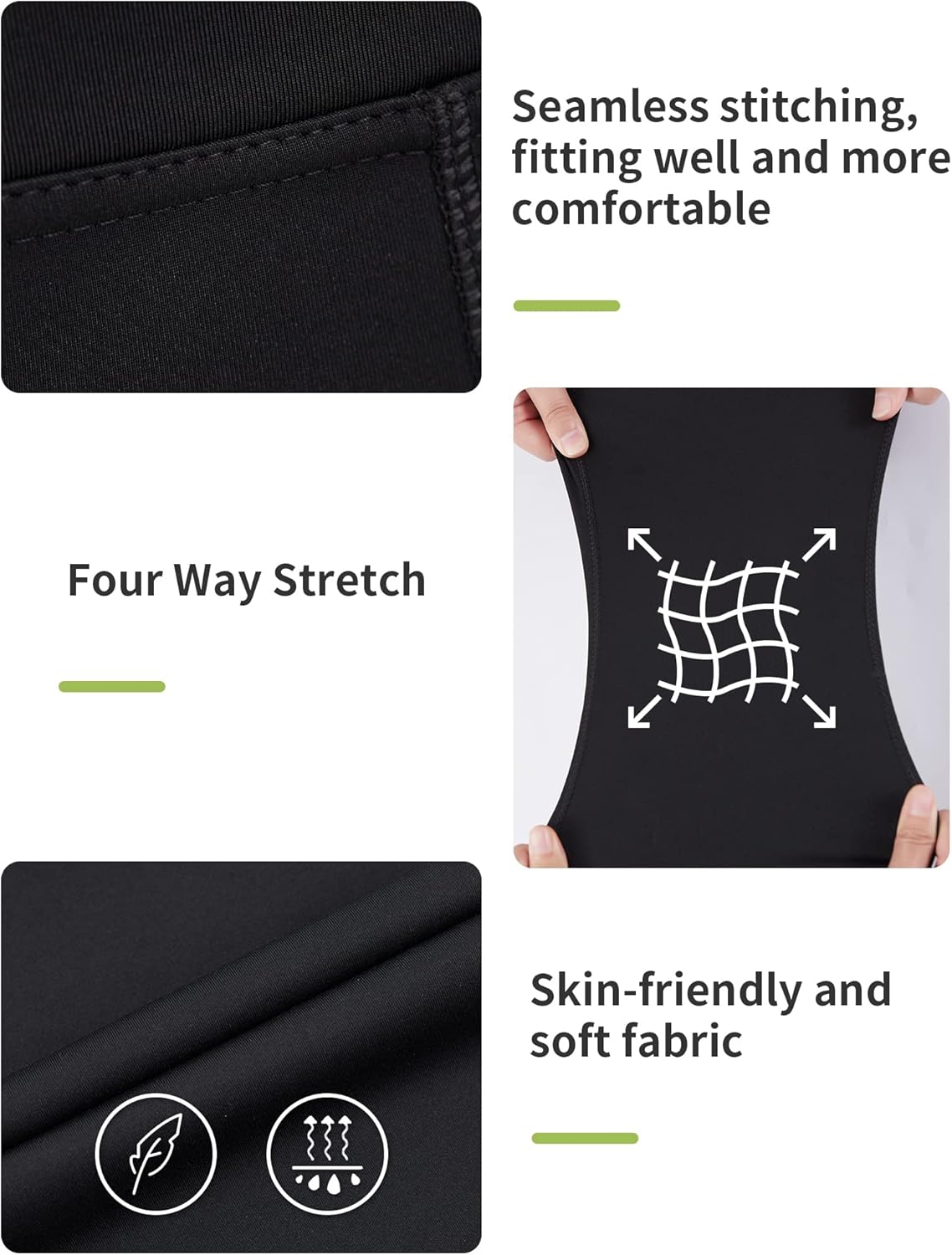 Girls High-Waisted Cross-Flare Leggings with 4-Way Stretch fabric Pockets Black