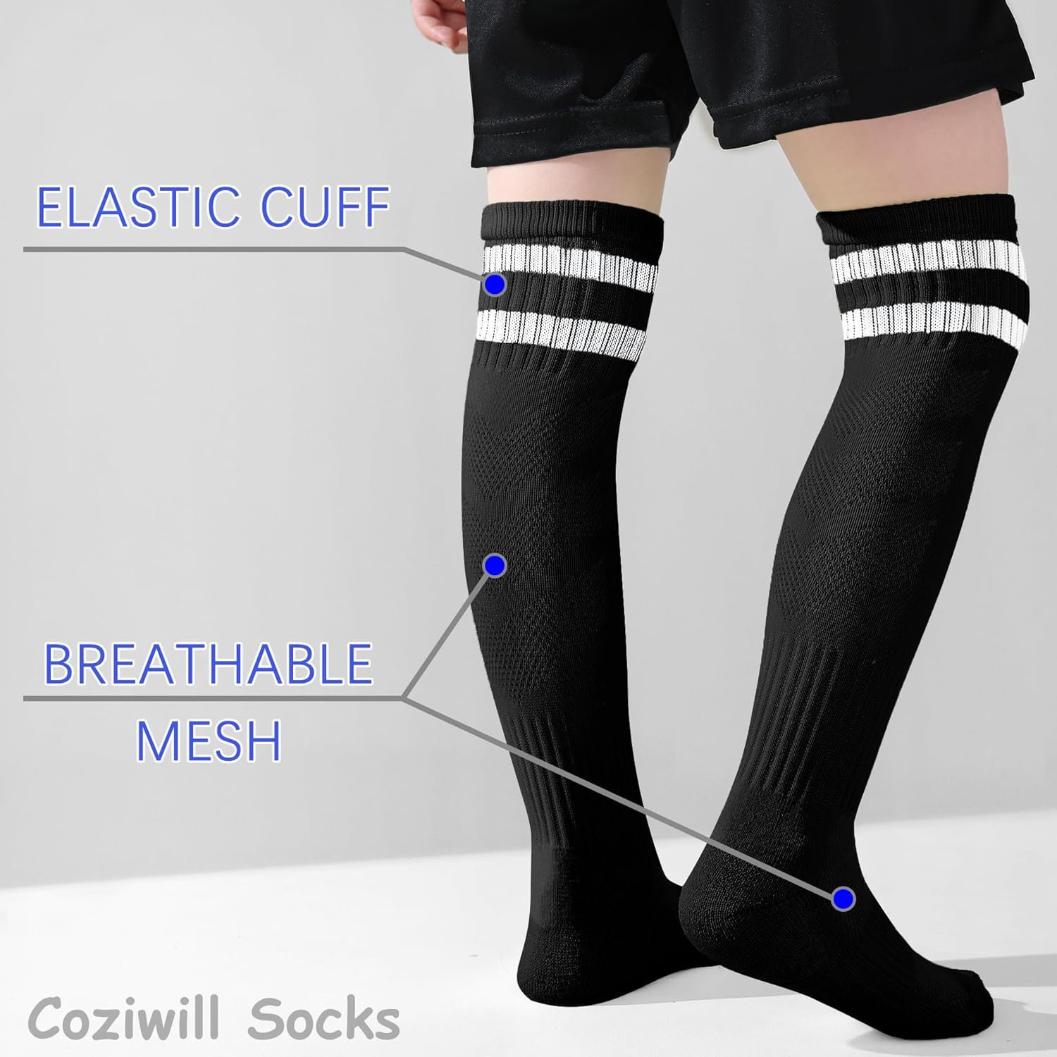 Coziwill Kids Soccer Socks Boys
