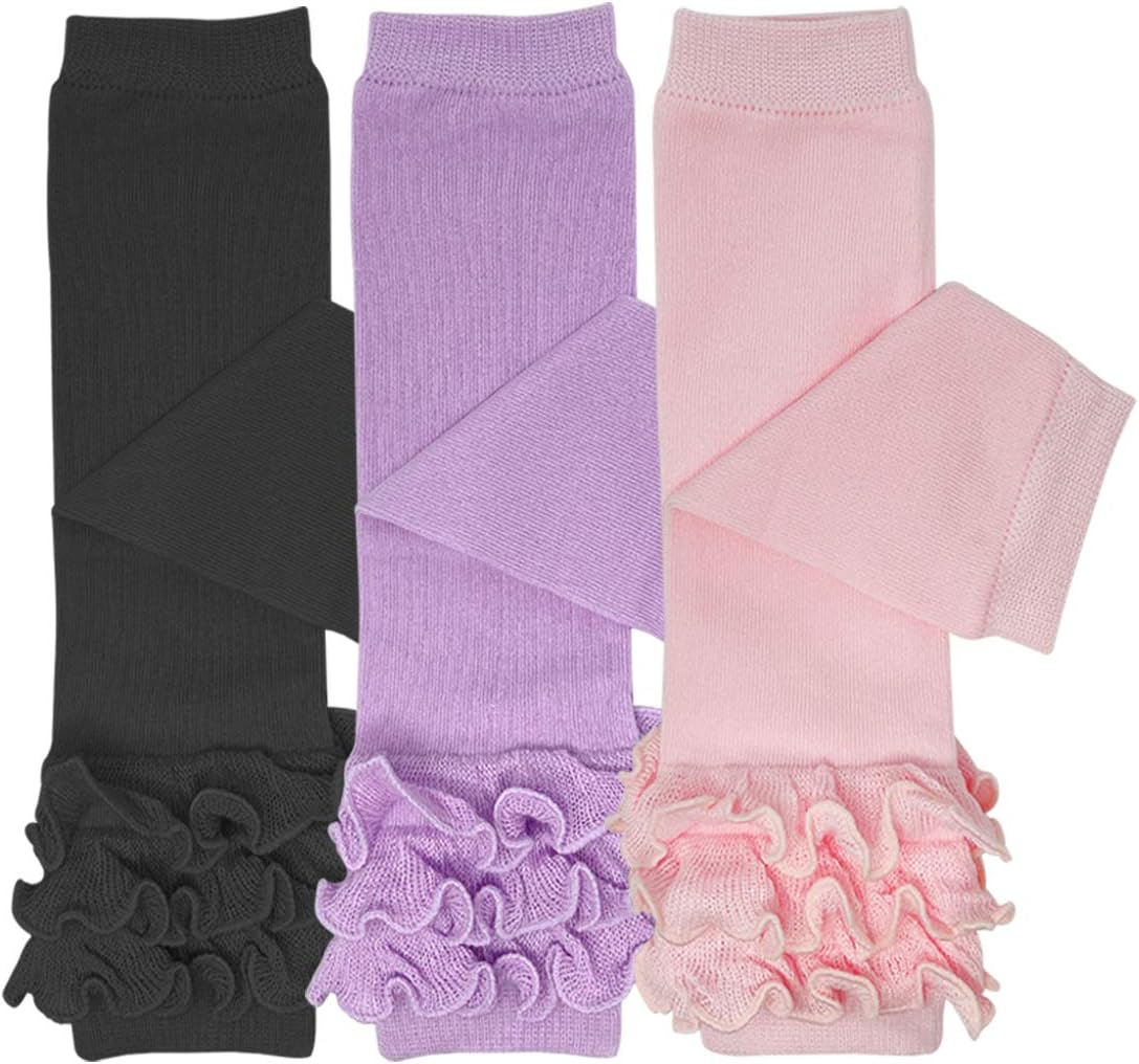 3-Piece Set Adorable Baby LegWarmers for Crawl Protection
