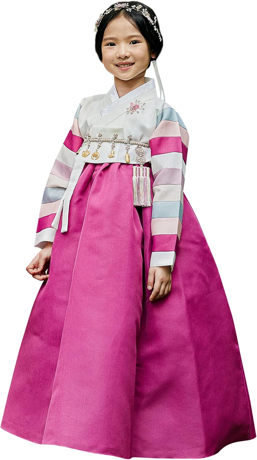 Modern Korean Baby Girl Hanbok Dress 10-15 yrs