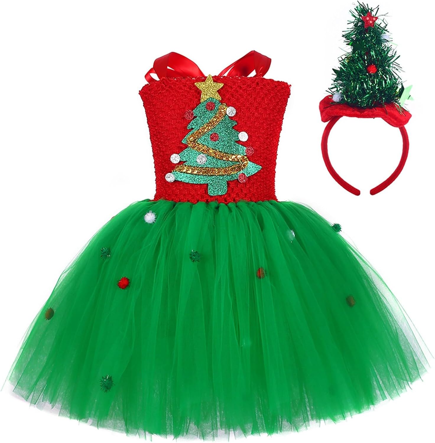 Generic Girls Christmas Tulle Tutu Dress