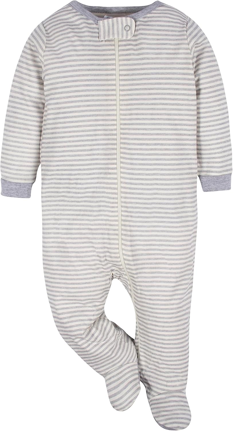 4-Pack Sleep N Play Footies for Newborns Gerber Essential Birthwear