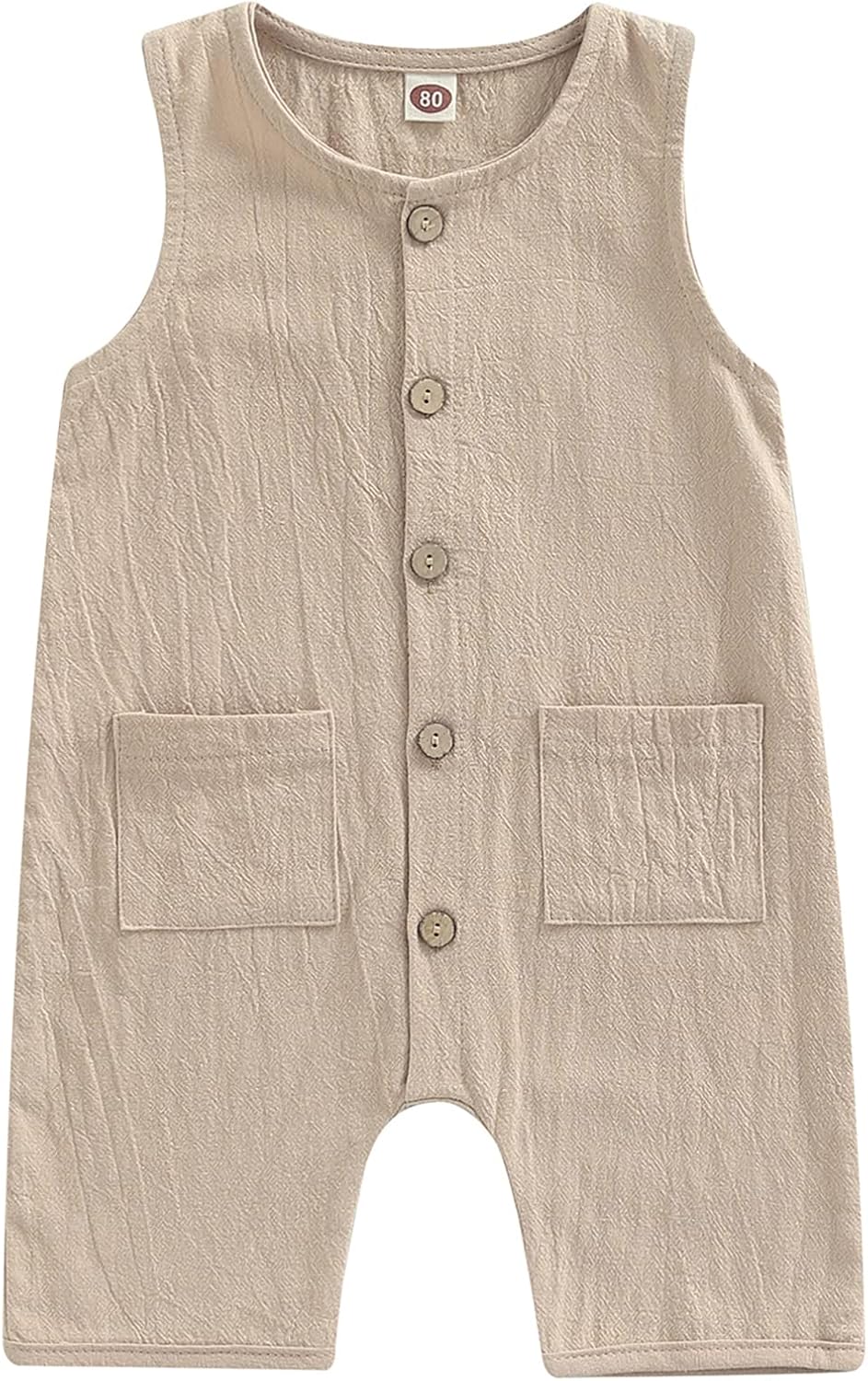 Mubineo Summer Linen Romper Jumpsuit for Baby