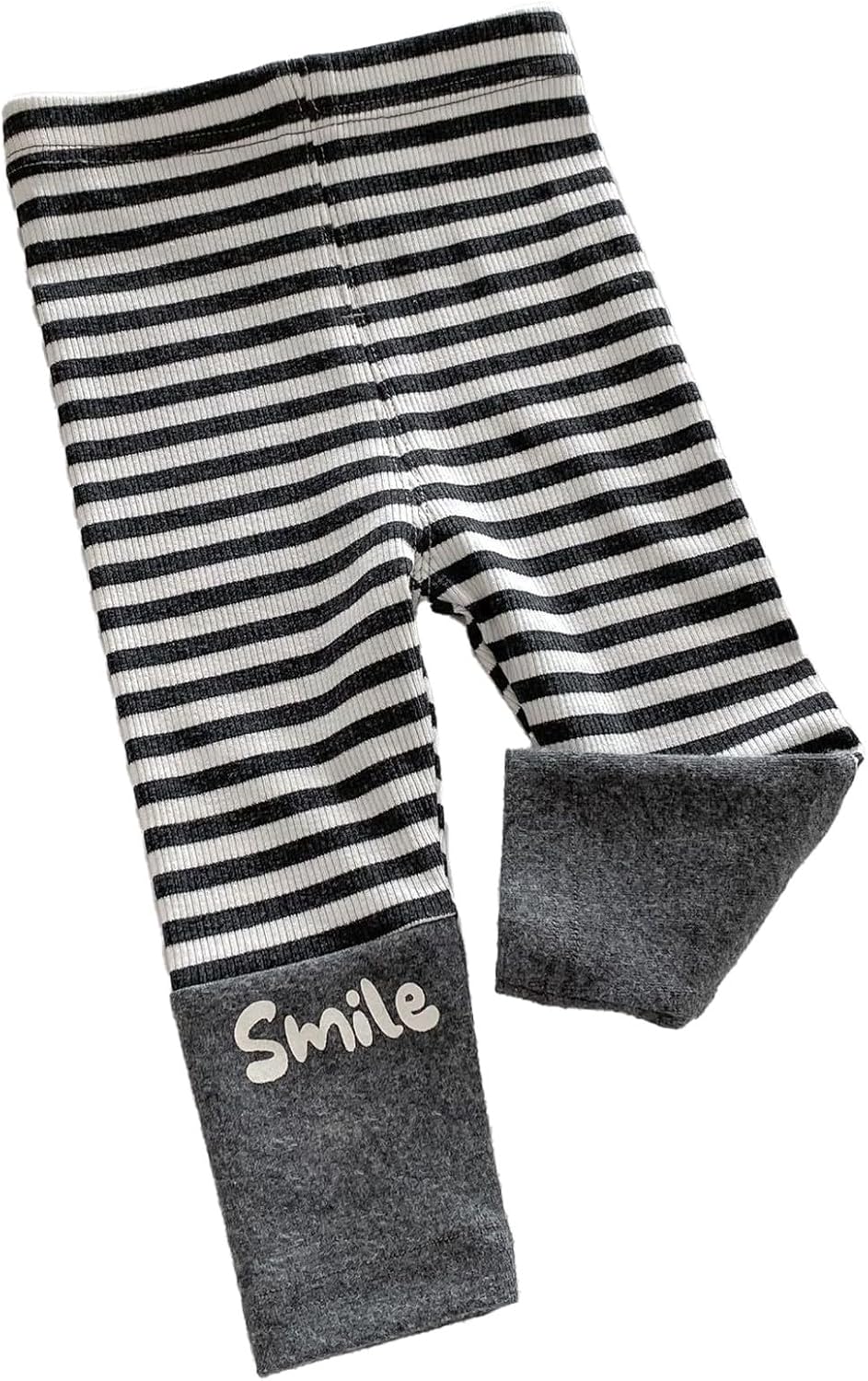 Adorable High Waisted Stripe Baby Leggings for Girls Casual Cotton Trousers
