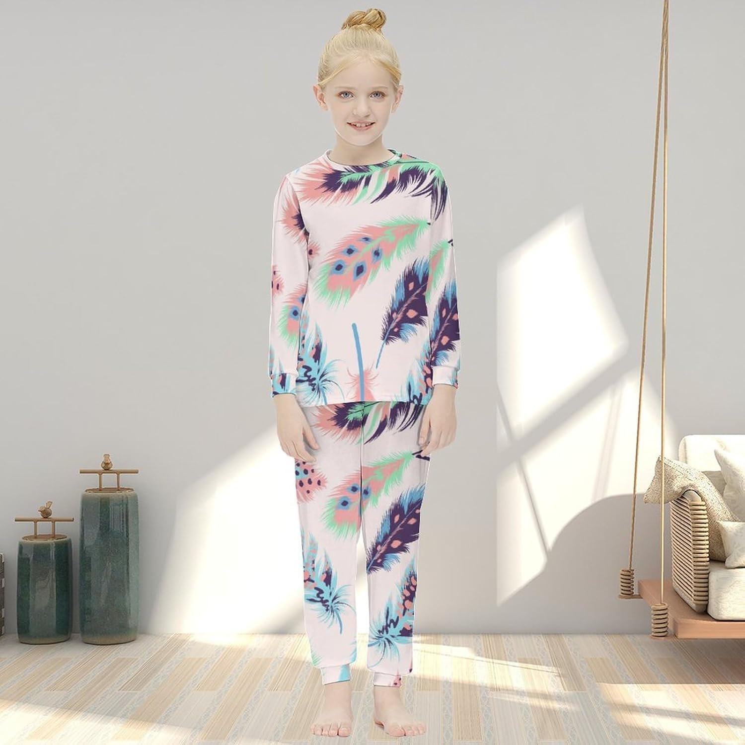 Leopard Skin Pajama Set for Girls