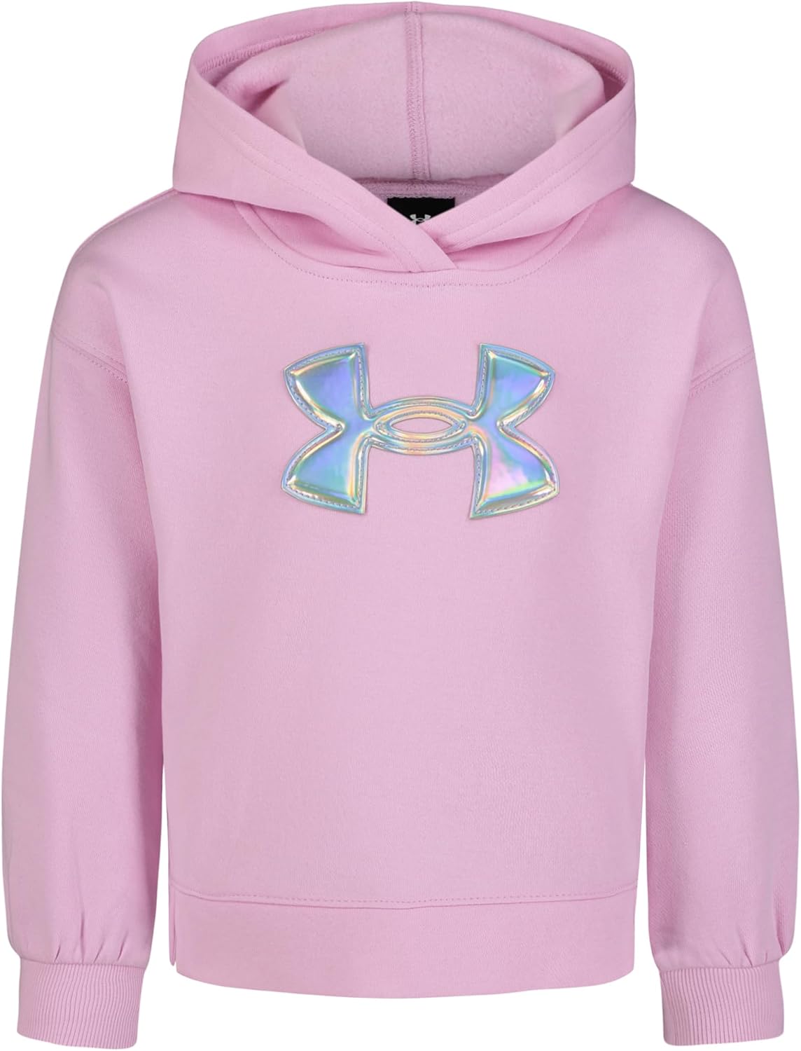 Under Armour Rival Applique Hoodie for Girls 6X Stellar Pink