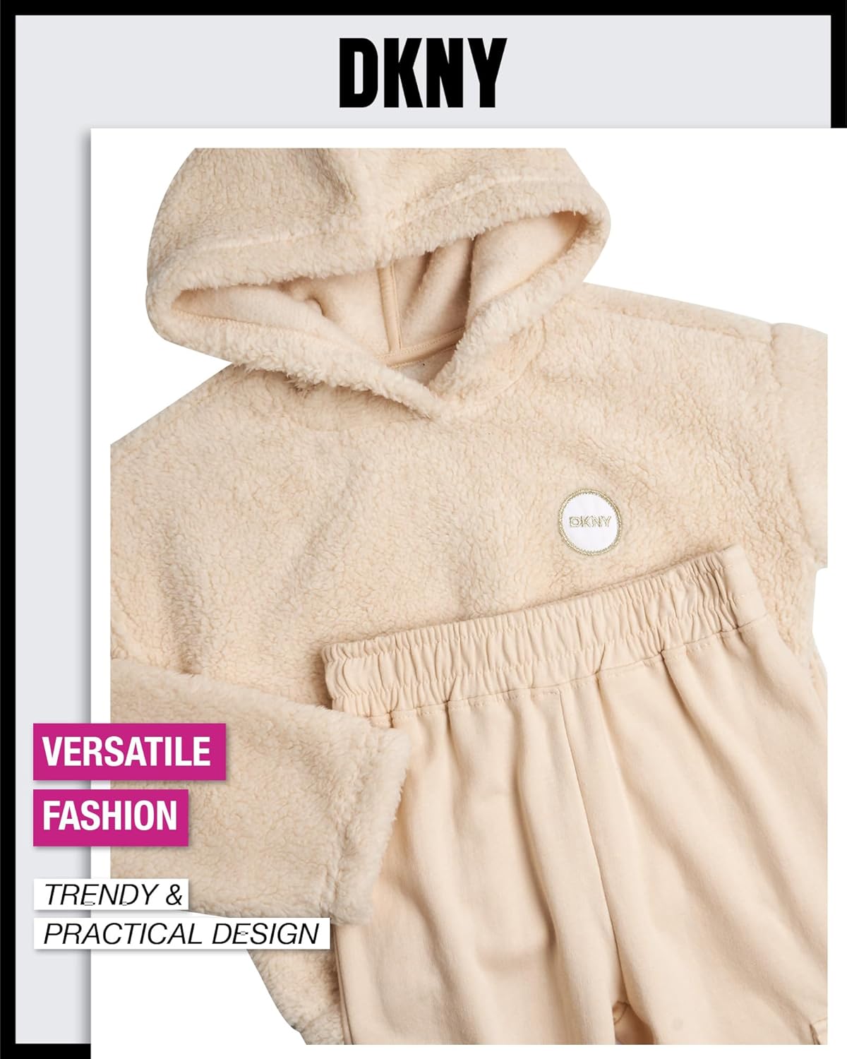 DKNY Kids Cozy Sherpa Jogger Set - Perfect for New York Life