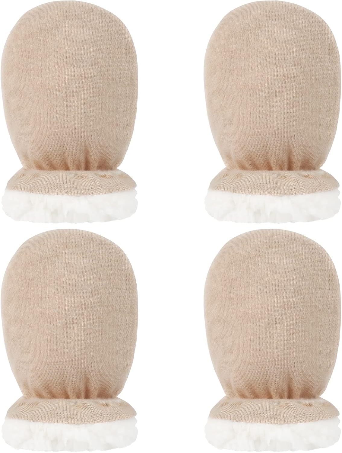 Hicdaw 2 Pairs Baby Mittens Soft Warm and Stylish for Newborns