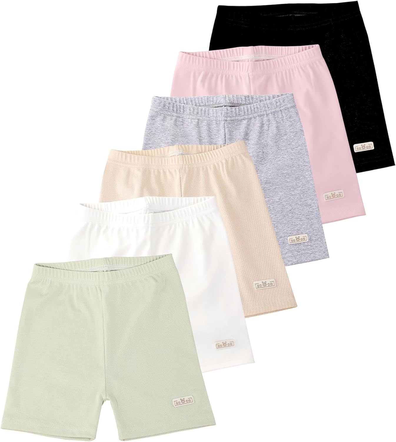 Chicduo 6-Piece Bike Cartwheel Dance Shorts for Girls
