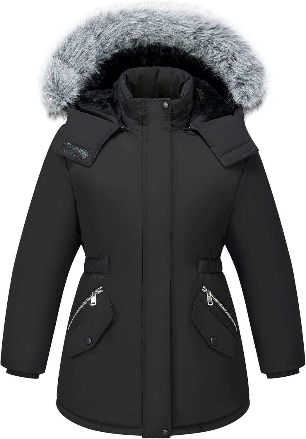 WULFUL Parka Jacket for Girls Waterproof Warm Windproof