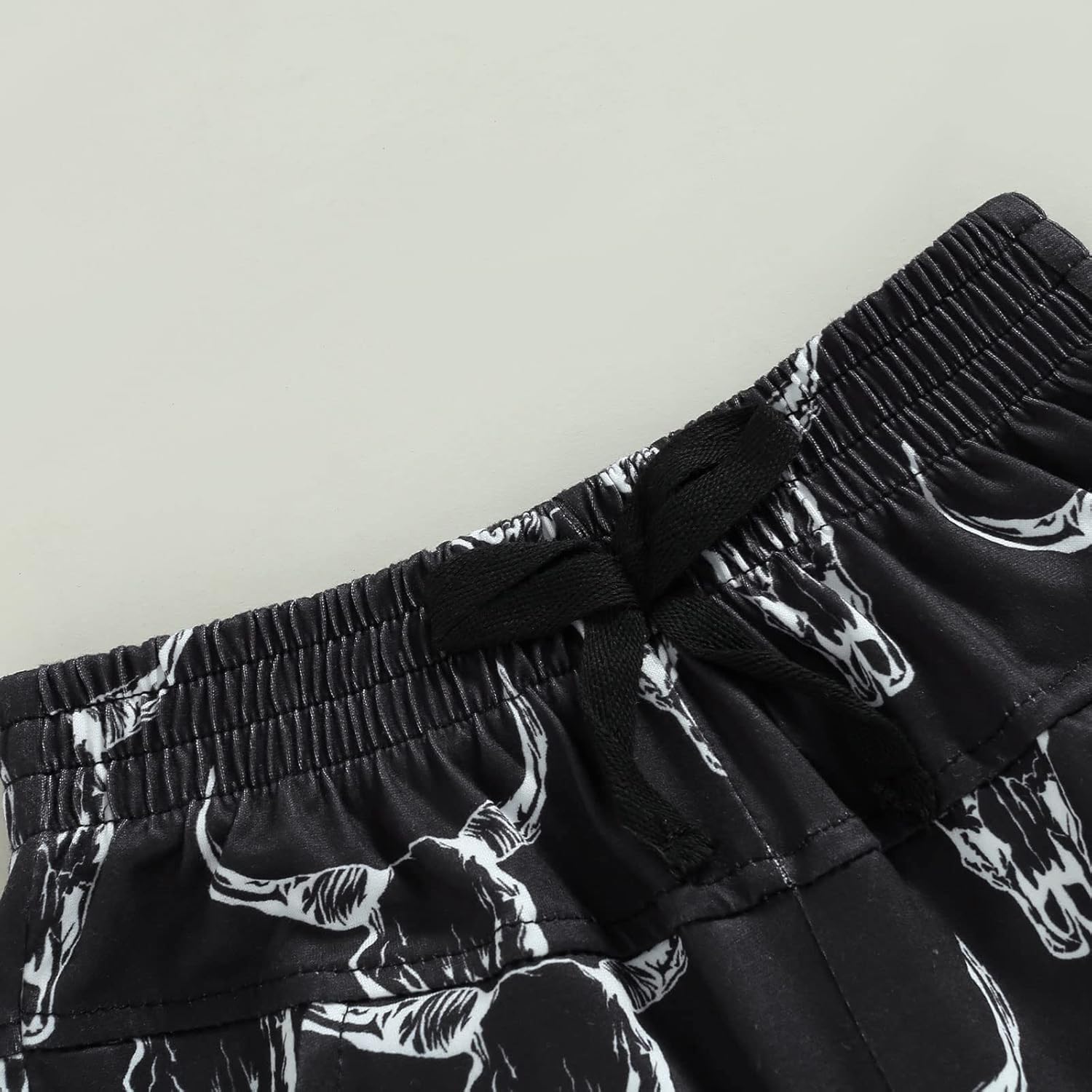 Perfect Baby BoyCow Head Print Elastic Waist Joggers