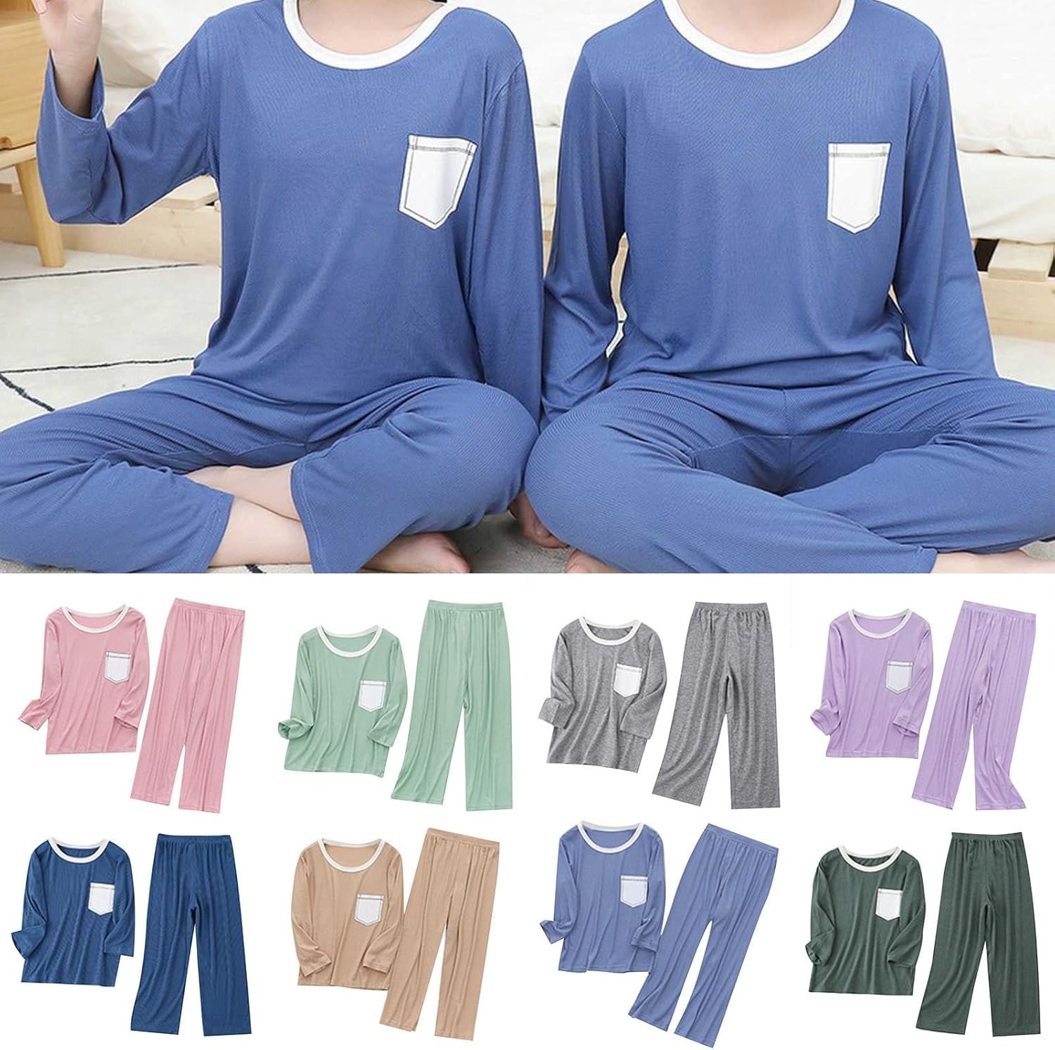 Generic Cute Baby Girl Sleepwear Sets Soft and Stretchable Pajama Outfit