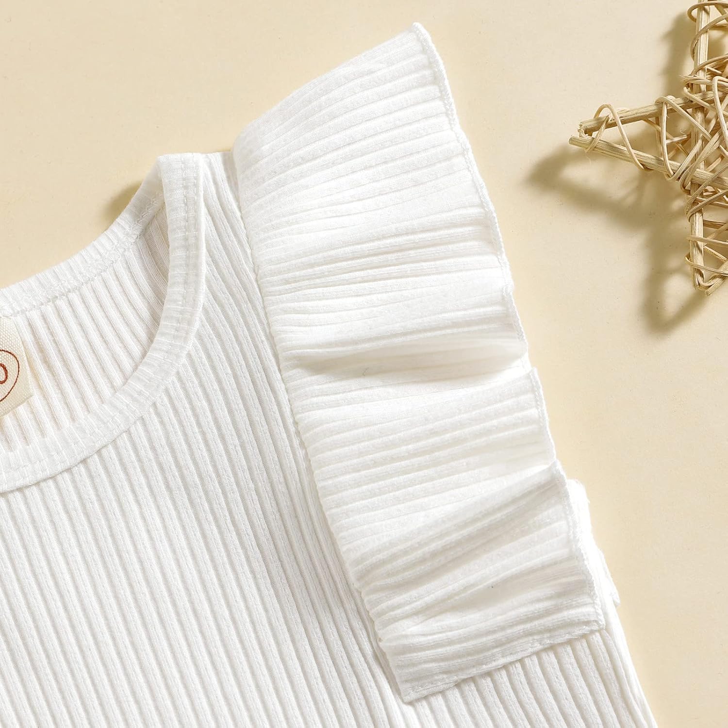 Perfect Summer Outfit for Toddler Girl - Long Sleeve Top Ribbed Skirt