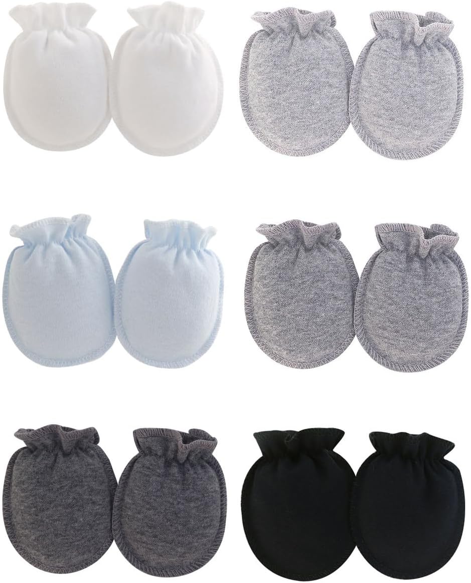 ZURLEFY Cute Baby mittens newborn no scratch gloves