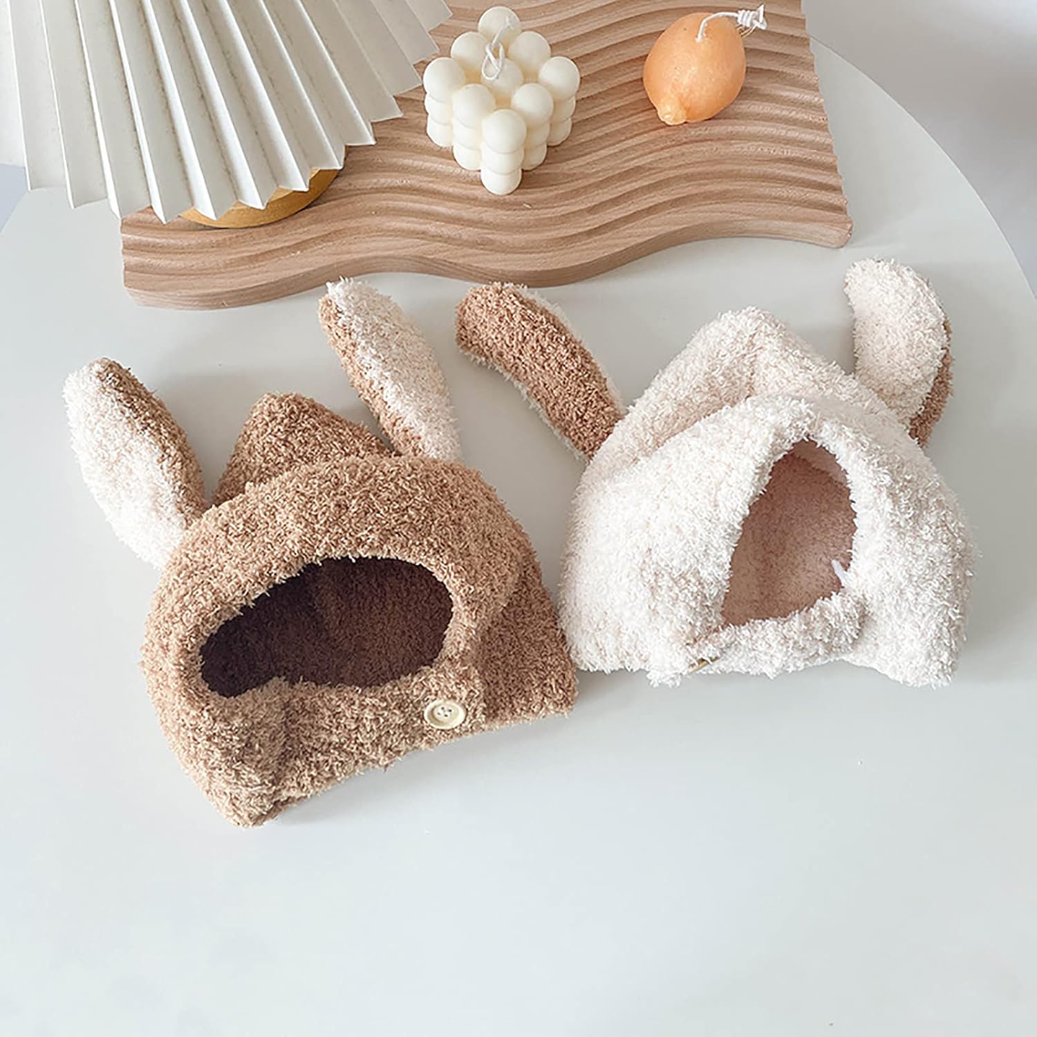 KorhLeoh Toddler Winter Plush Hat with Earflaps