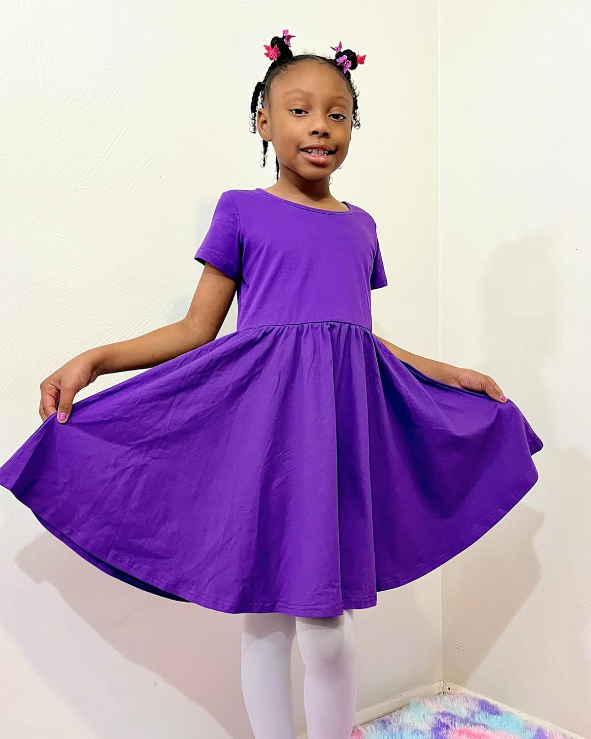 Stelle Girls Skater T-Shirt Dress for Toddler - Comfortable Stylish