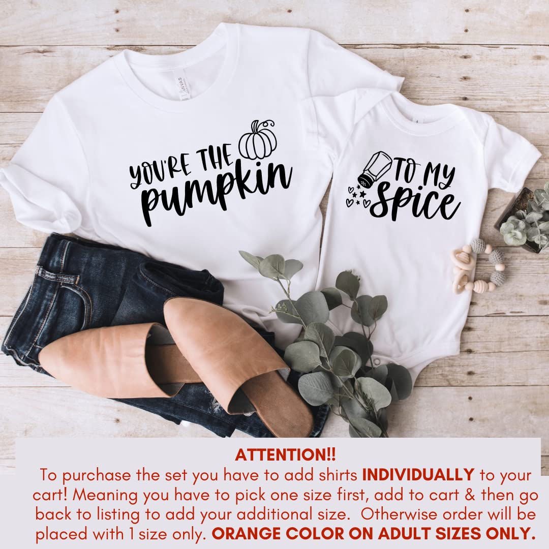 Custom-Printed Thanksgiving Mommy Daddy MatchingYoure The Pumpkin To My Spice Spotts