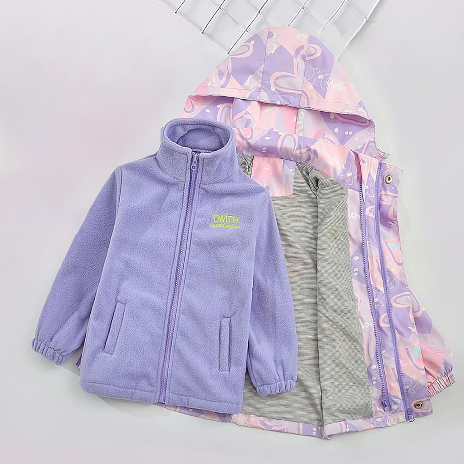 Qfajcp Kids Extra Soft Quilted Rain Coating Present