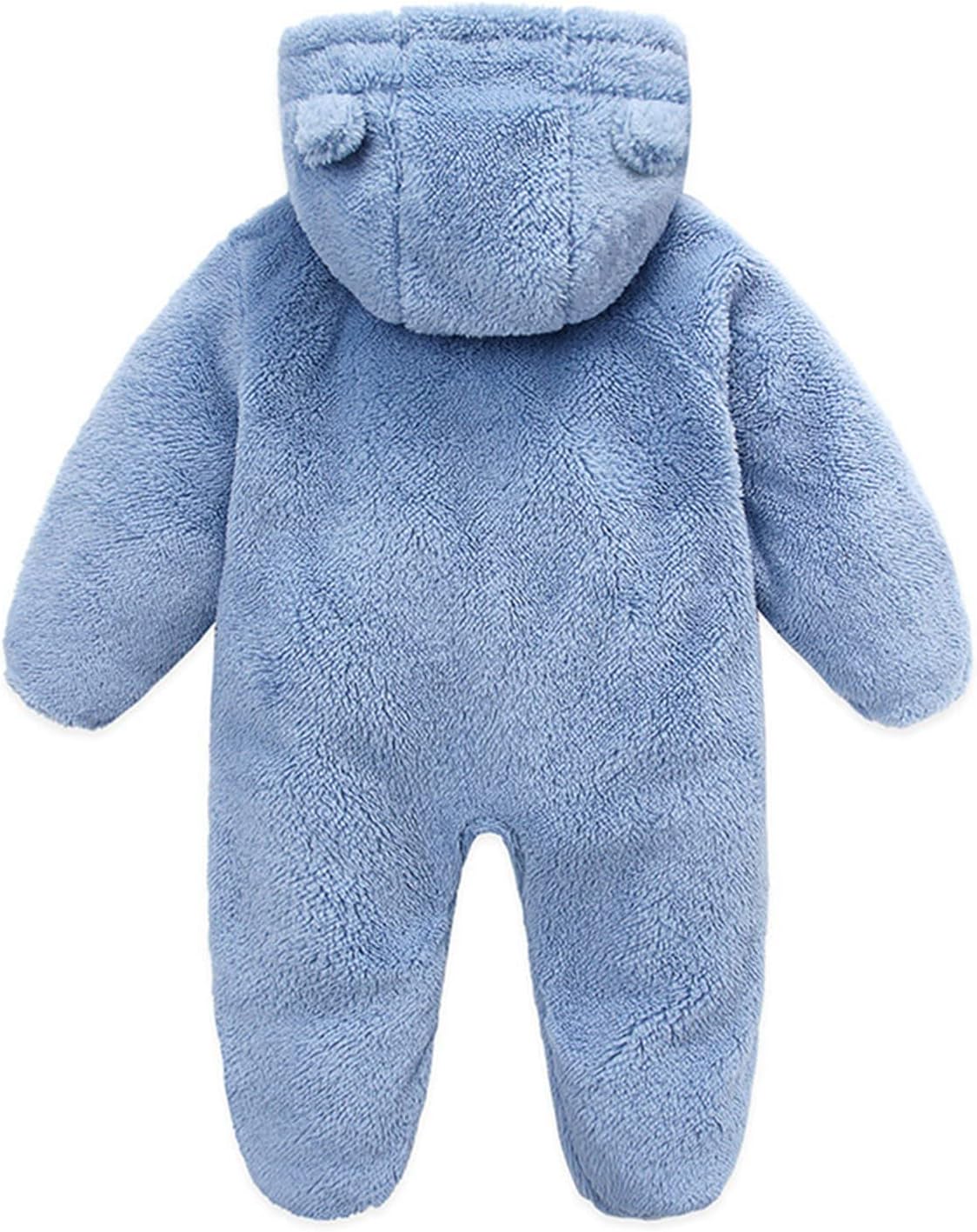 0-3 Months Baby Girl Winter Footed Romper Set