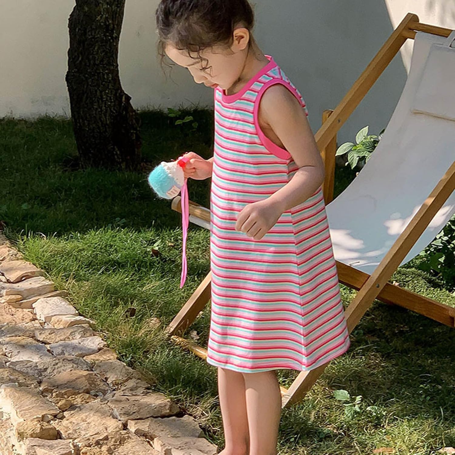 Beessbest Cute Summer Beach Dress for Girls