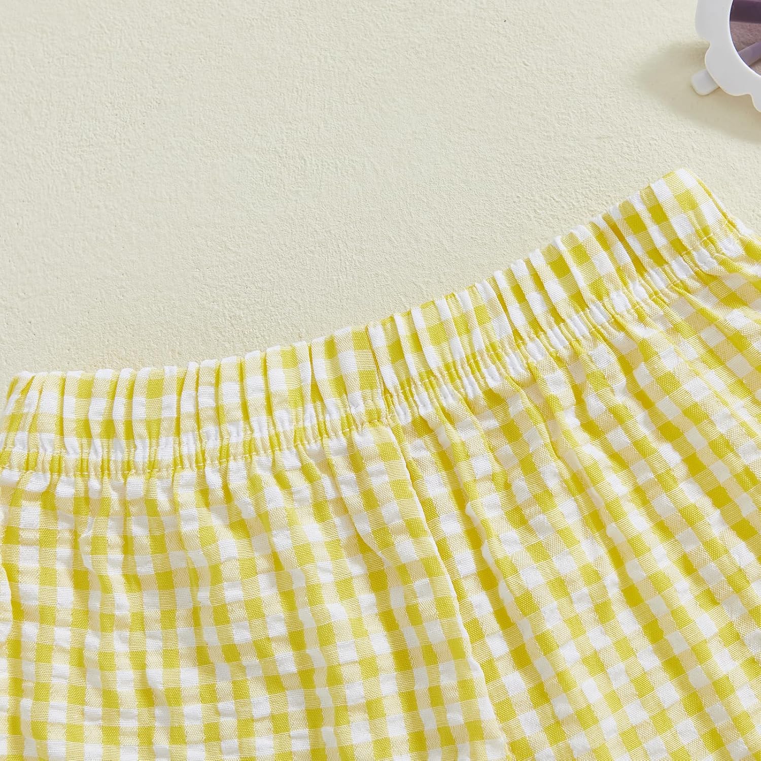 Gingham Shorts for Toddler Boys Girls