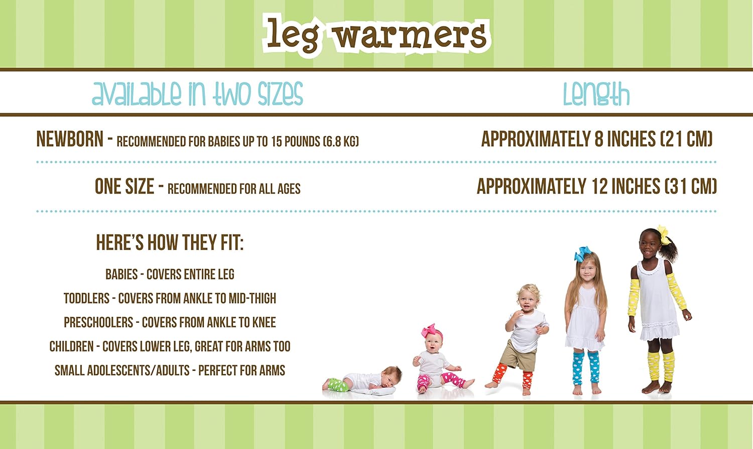 juDanzy Three Pairs of Unique Baby LegWarmers in Hot Pink Purple Turquoise