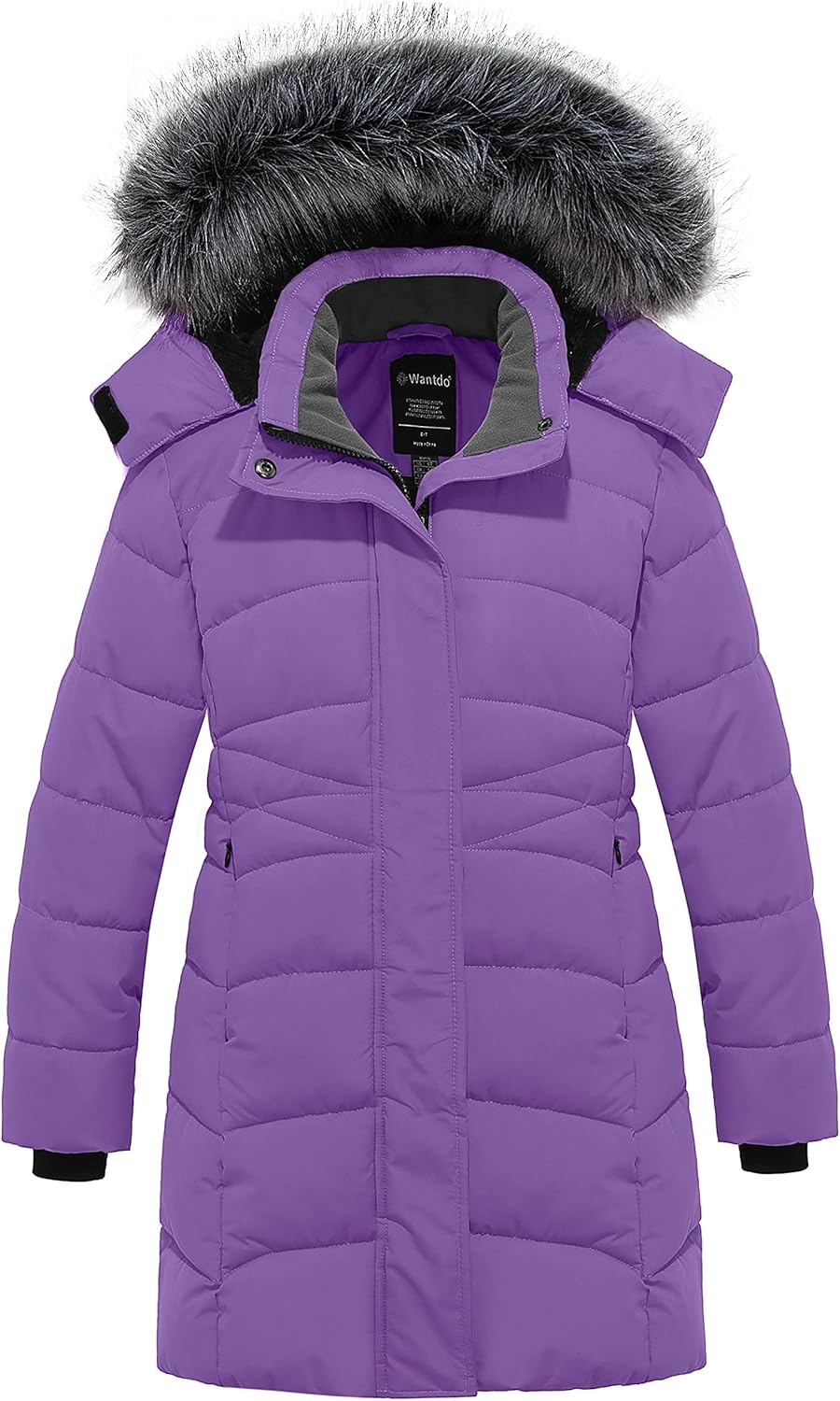 Girls Winter Coats Long Puffer Jacket with Hood