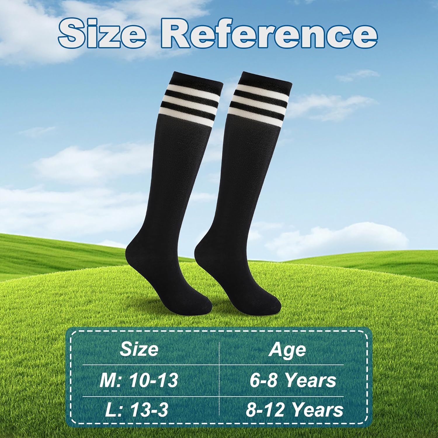 BISOUSOX Soccer Socks Kids Youth