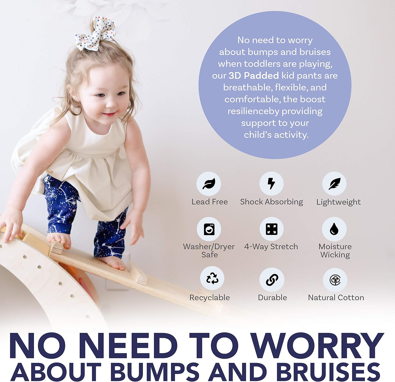 Crawling Pants for Boys Girls