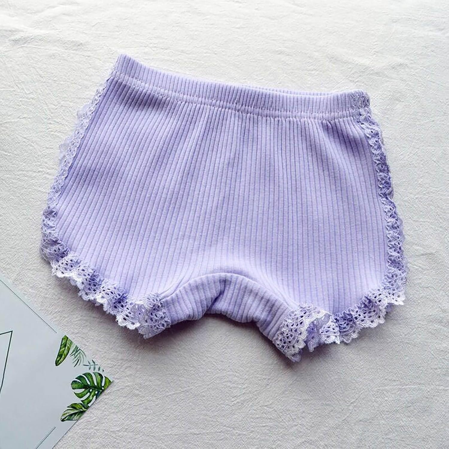 Sprout Baby - Girls Ruffle Knit Lace Underdress Shorts
