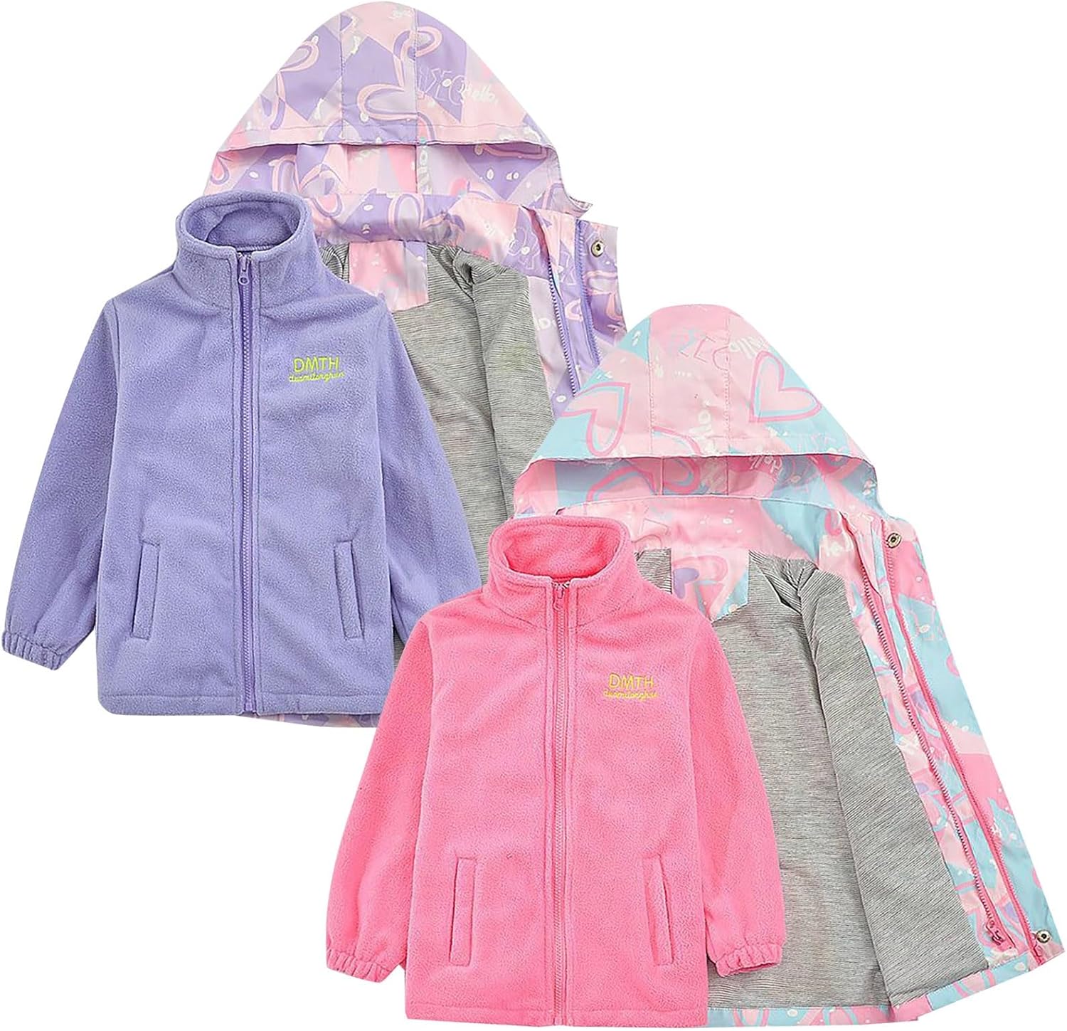 Qfajcp Kids Extra Soft Quilted Rain Coating Present