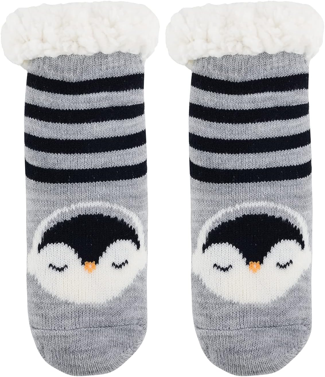 American Trends Fuzzy Winter Socks for Girls Non-Skid Thick