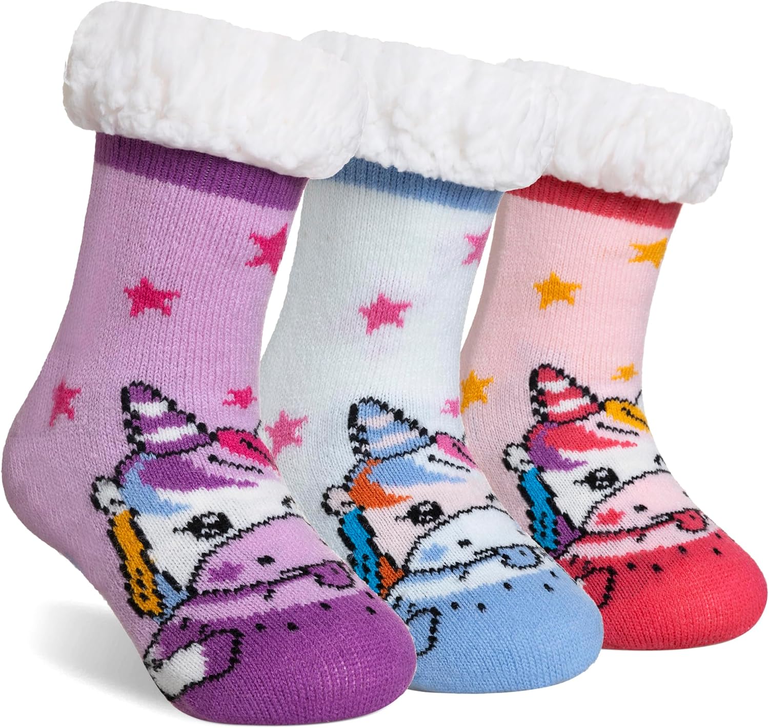 SeeyAN Kids Warm Fuzzy Slippers