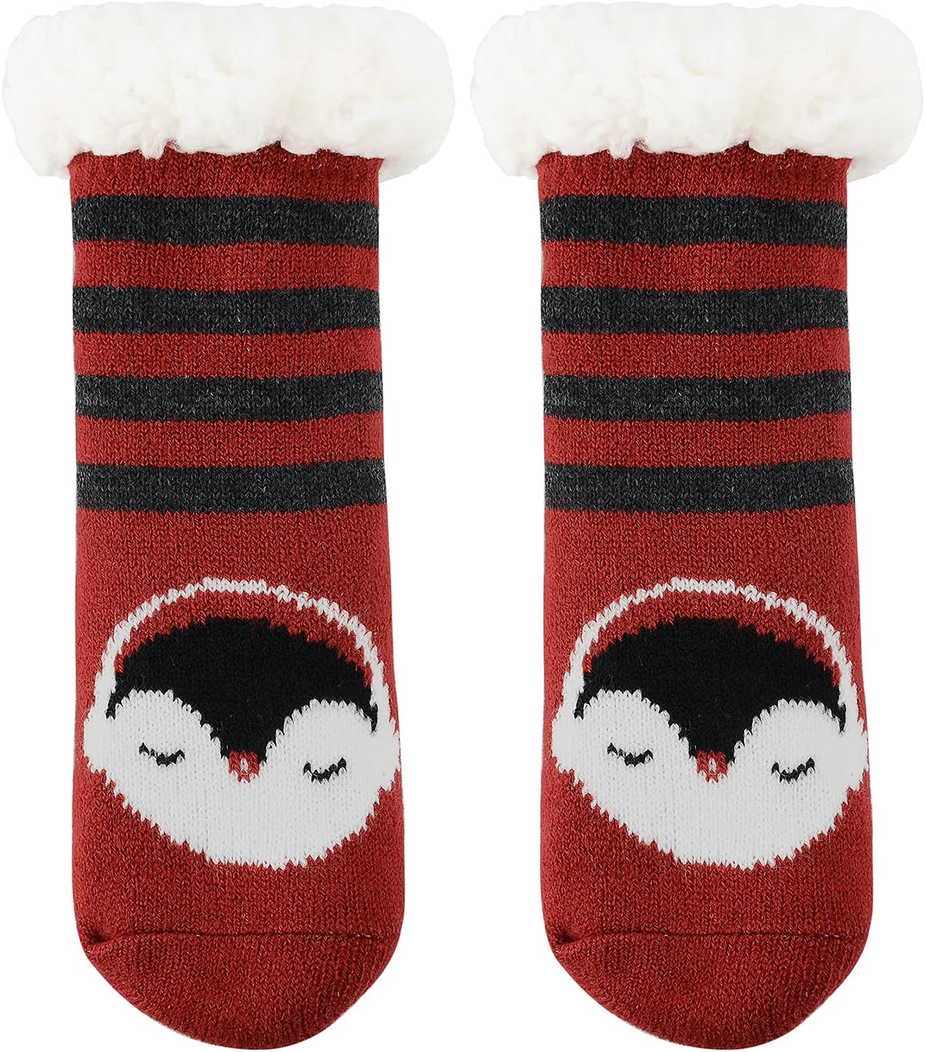 Zando Kids Cozy Slipper Socks with Grip for Boys and Girls