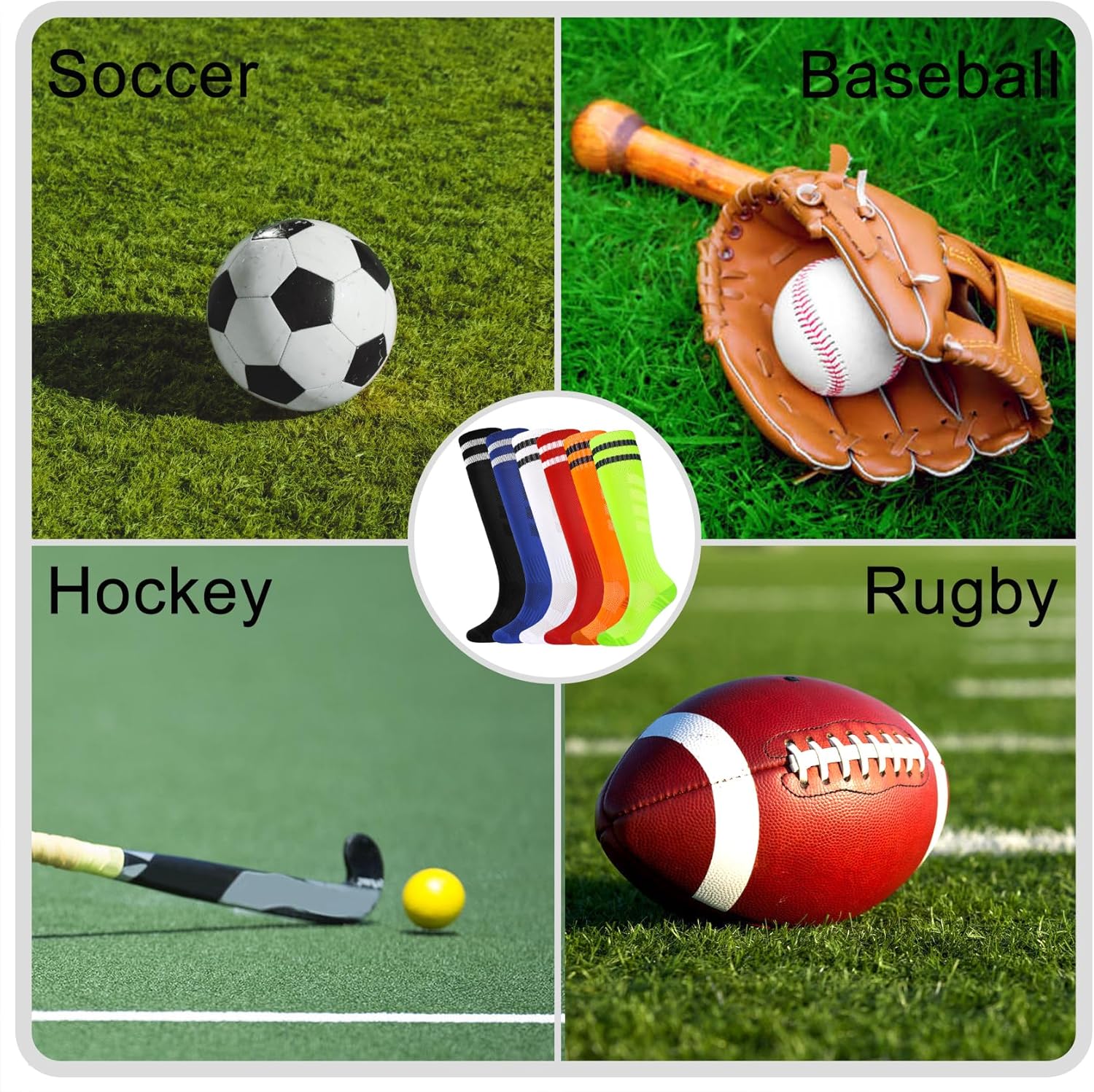 Coziwill Kids Soccer Socks Boys