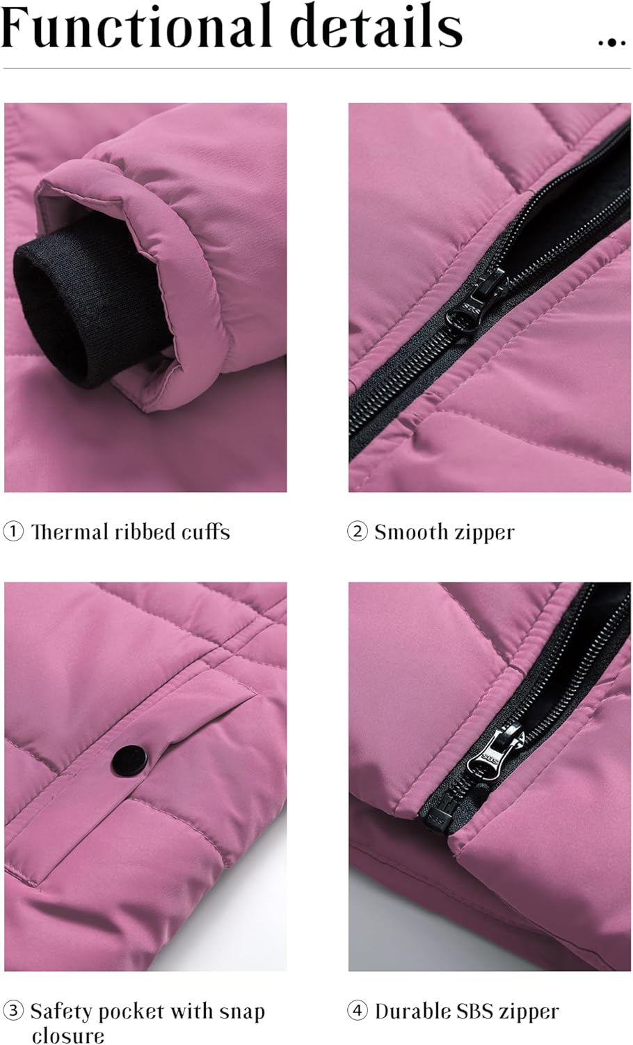 GirlsWinter Parka Cozy Waterproof and Stylish