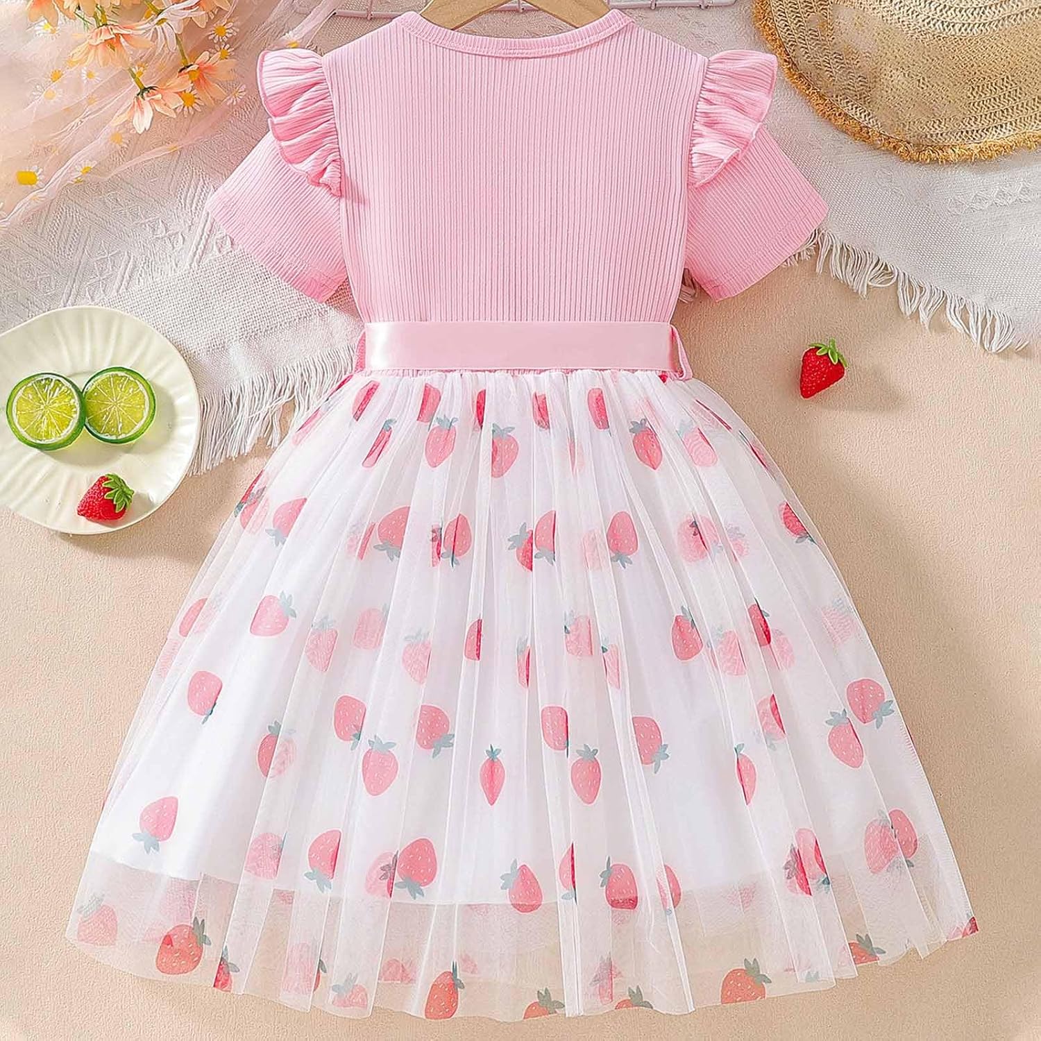 Girls Ruffle Tutu Dress for Toddler Princess Party