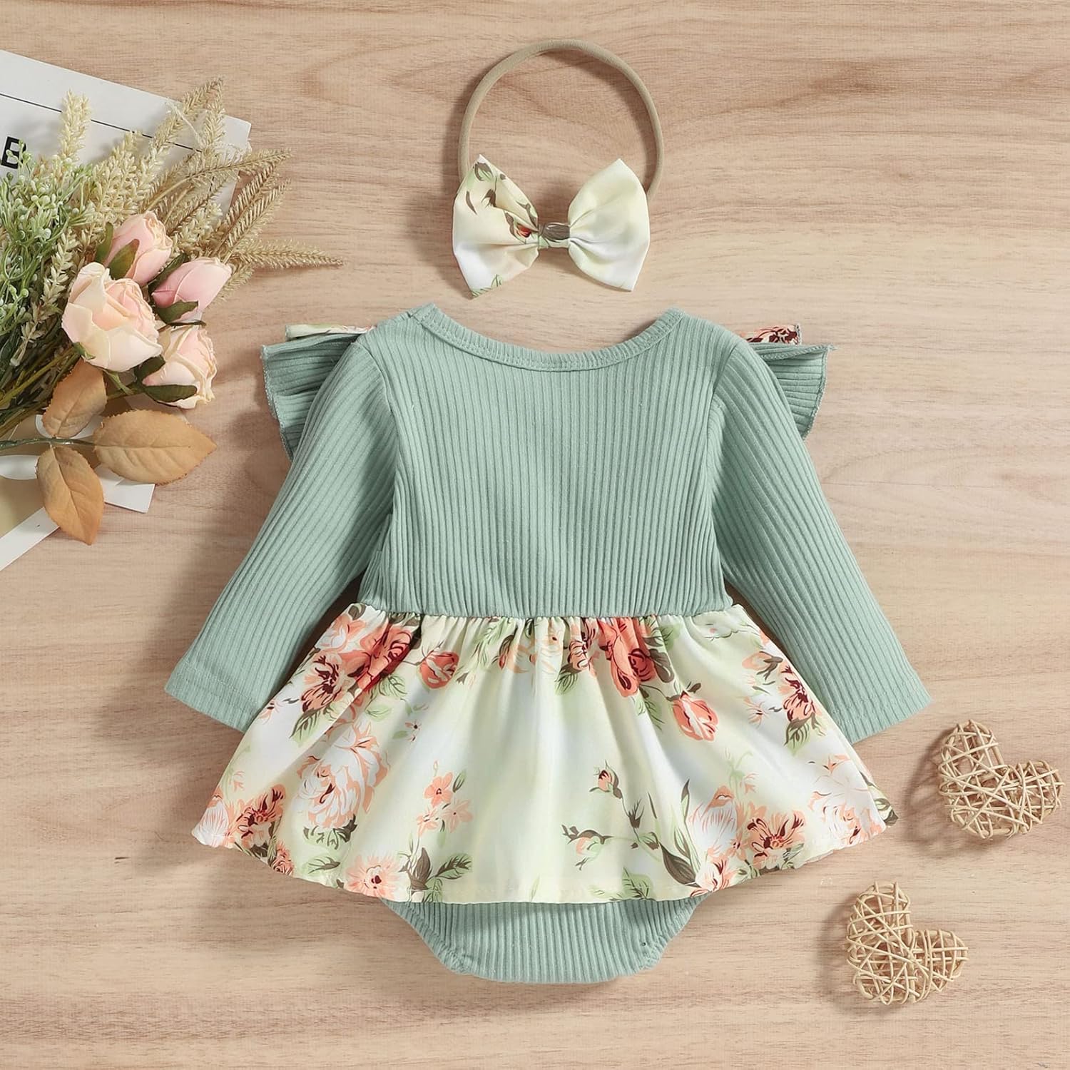 Newborn Baby Girl Romper Dress Cute and Charming