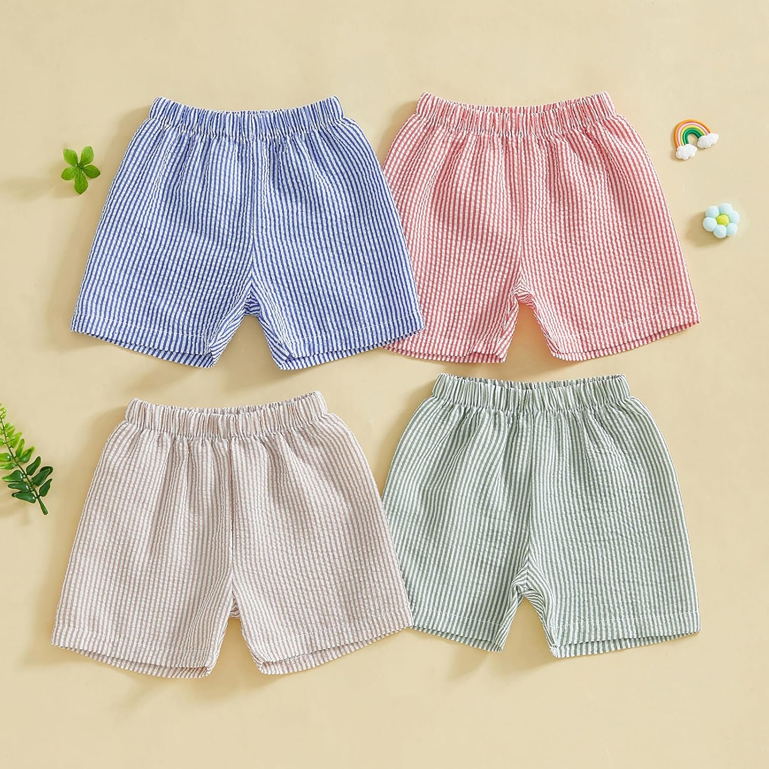 Comfortable Striped Shorts for Toddlers