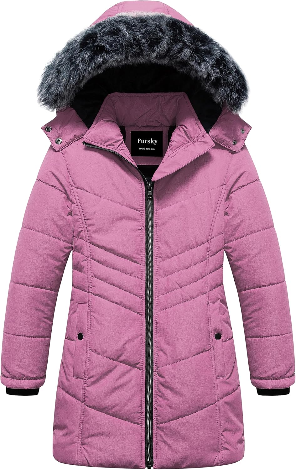 GirlsWinter Parka Cozy Waterproof and Stylish