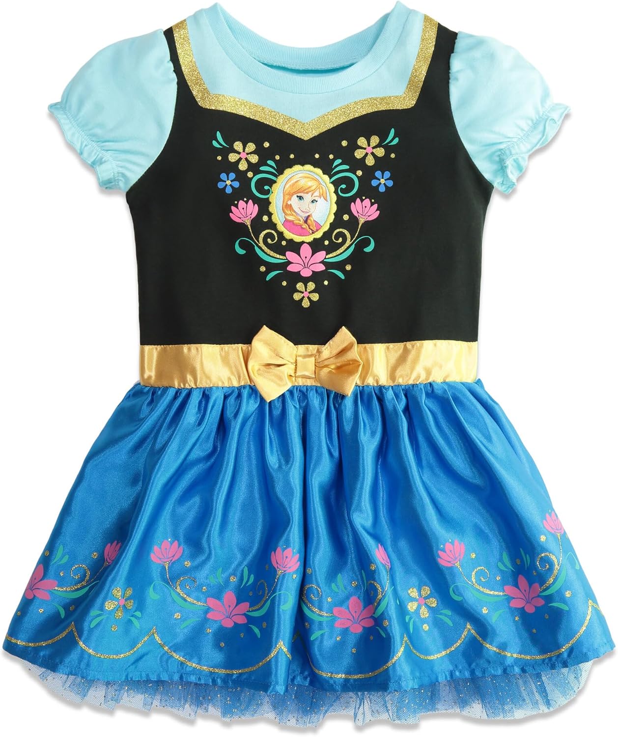 Disney Frozen Anna Elsa Fur Dress for Kids