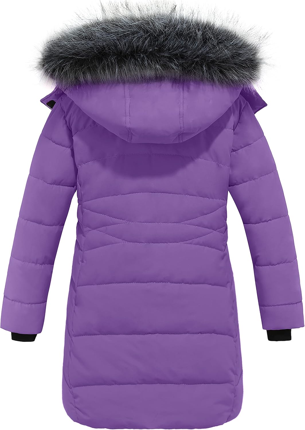 Girls Winter Coats Long Puffer Jacket with Hood