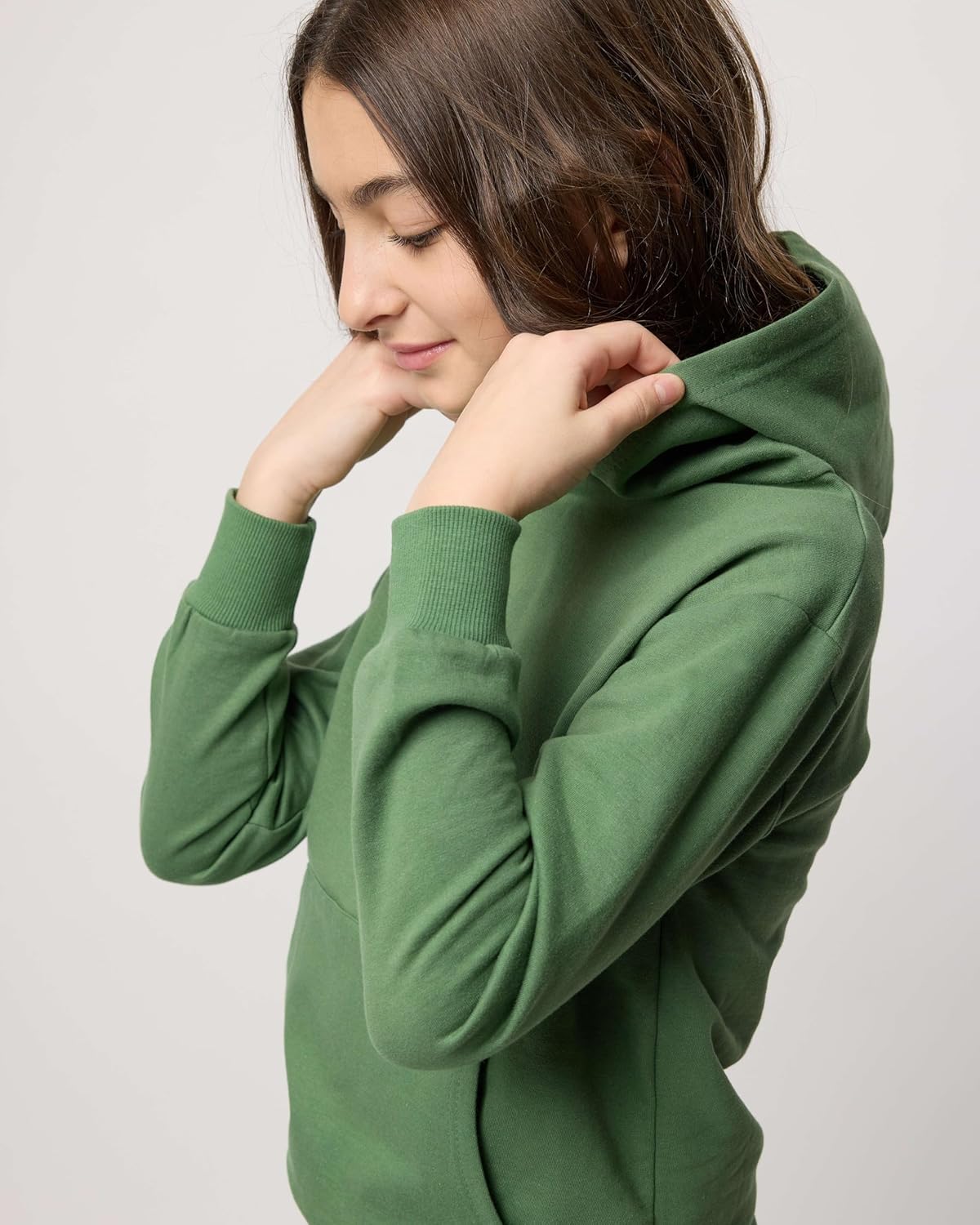 Real Essentials 3-Pack Girls Soft-Brushed Fleece Pullover Hoodie with Kangaroo Pocket