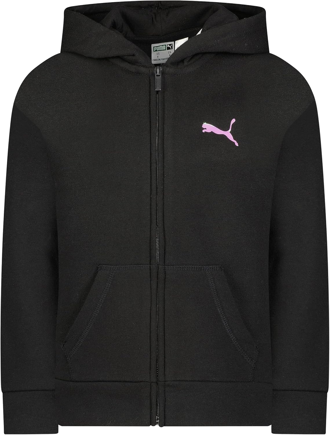 PUMA Girls Core Logo Zip Up Hoodie comfy stylish