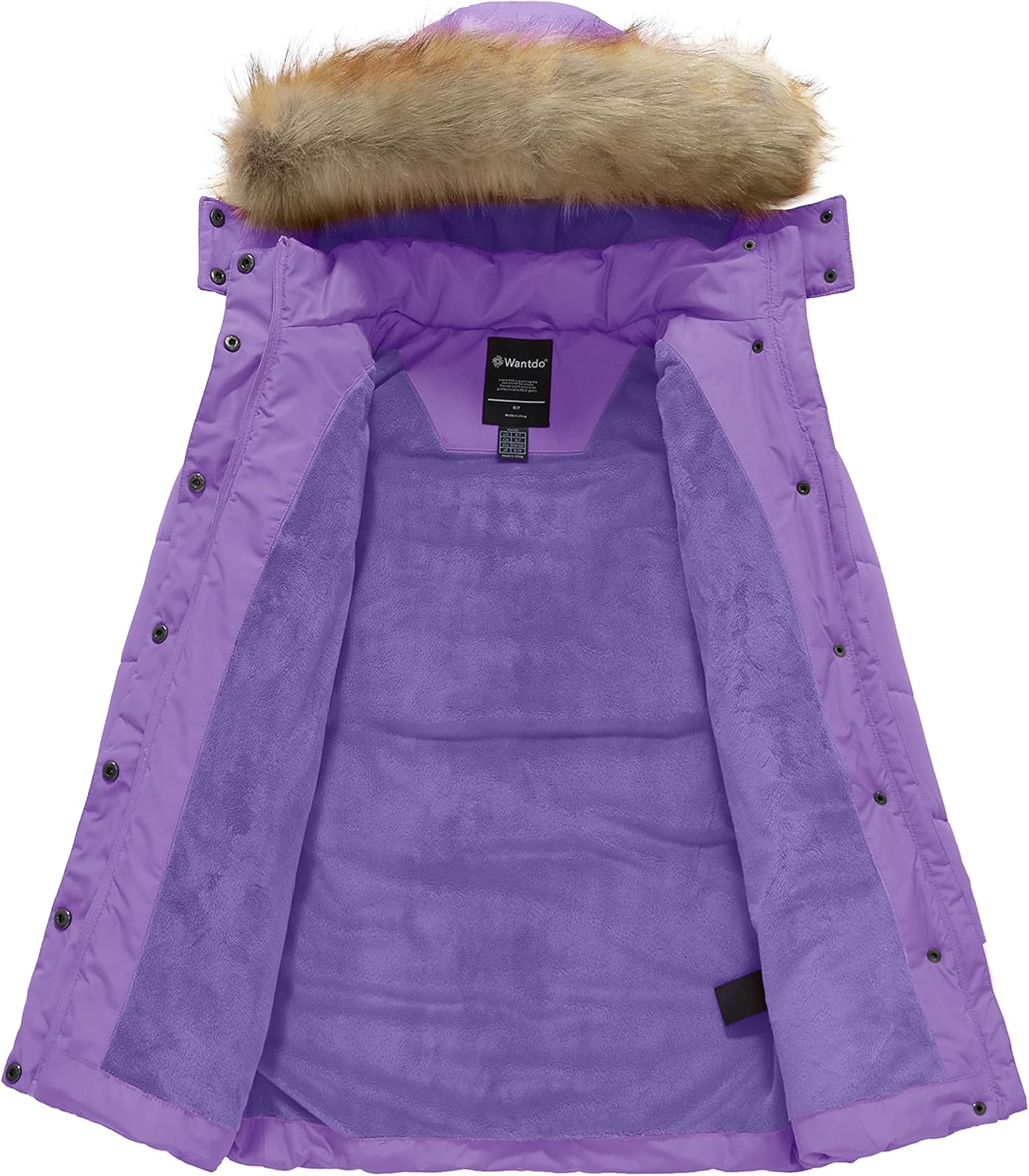Wantdo Girls Winter Fleece Jacket