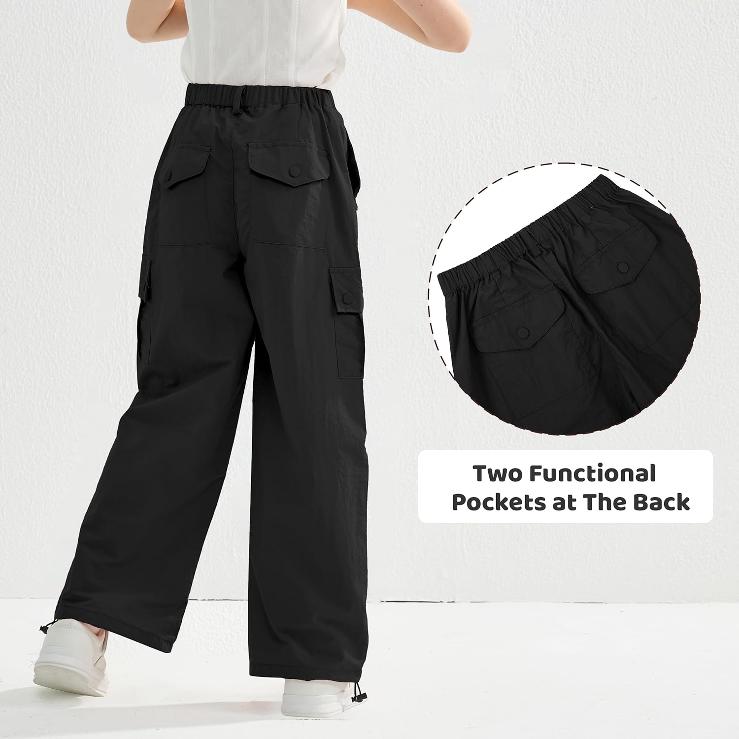 Y2K Parachute Jogger Pants for Girls